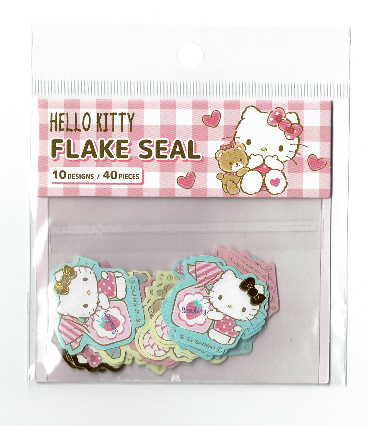 Sanrio Hello Kitty 40 piece 'Flake Seal' sticker set