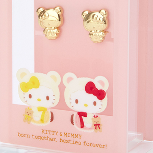 Sanrio Hello Kitty Birthday Anniversary Earrings (18K gold plated)