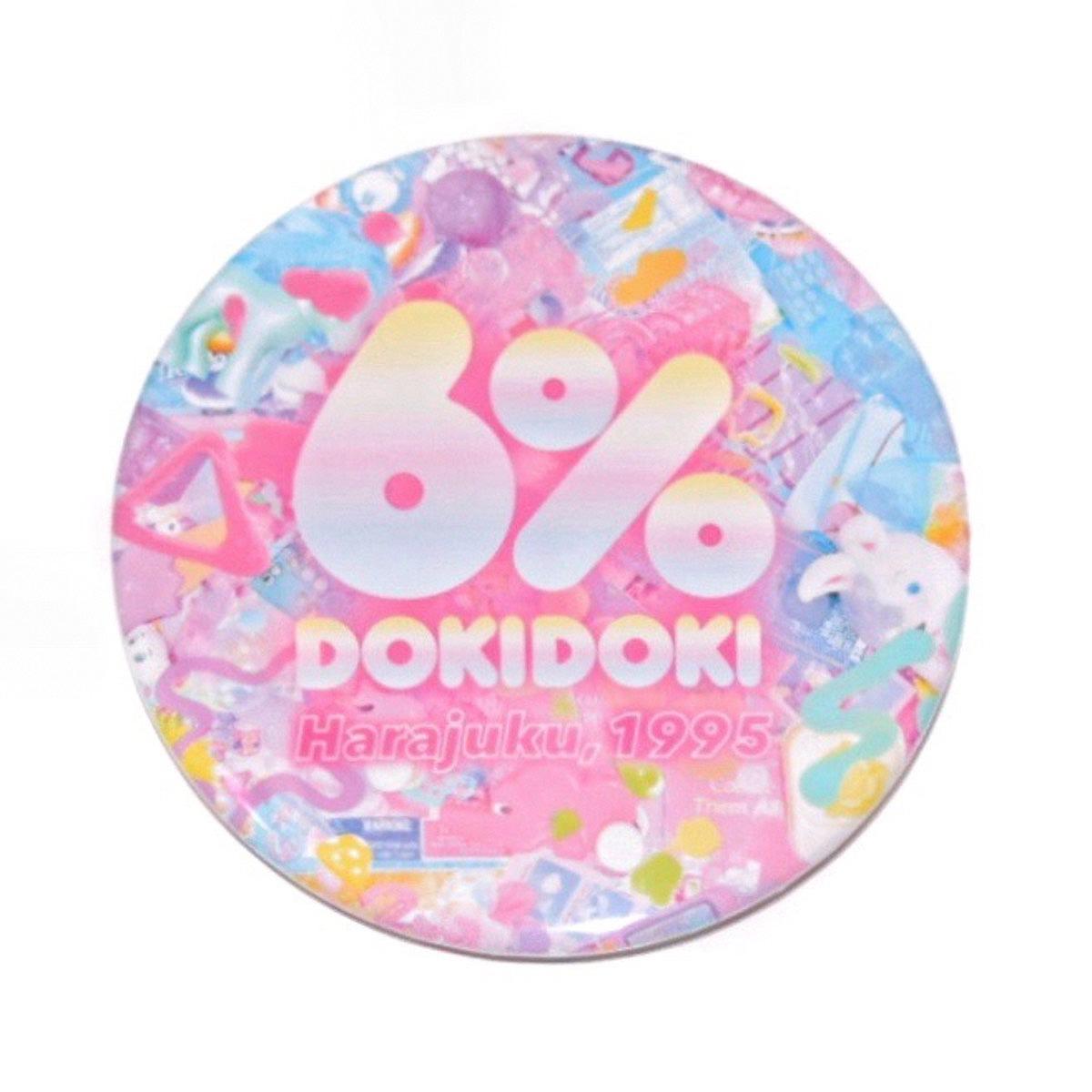 6% DOKIDOKI pastel primal pop badge